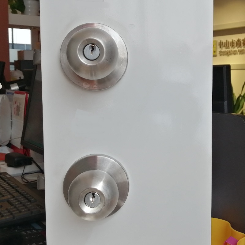 7204 BOUCLE DE PORTE LOCK CYLINDRICAL FONCTION ENTRE ENTRE ENTRÉE EXTÉRIEUR SATIN CHROME, ANSI/BHMA GRADE 2 BOUCLE DE PORTES COMMERCIAL À UTILISATION LORT