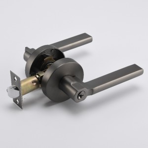 R7804 Lock de levier de porte rond avec des boutons de porte à clé, lourds