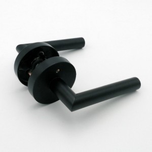 R7505 Patriages de portenoire, levier de porte d\'intimité intérieur pour la salle de bain de la chambre, leign moderne mince contemporain Leviers de porte lourds avec verrouillage